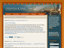 Tablet Screenshot of litigationandtrial.com